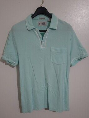 Original Penguin Heritage Slim Fit "The Earl" Polo Mint Green Size M